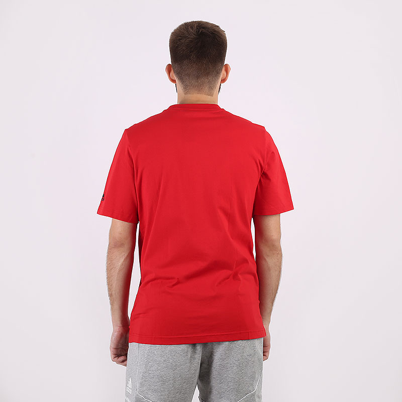 мужская красная футболка adidas Donovan Logo GE4111 - цена, описание, фото 5